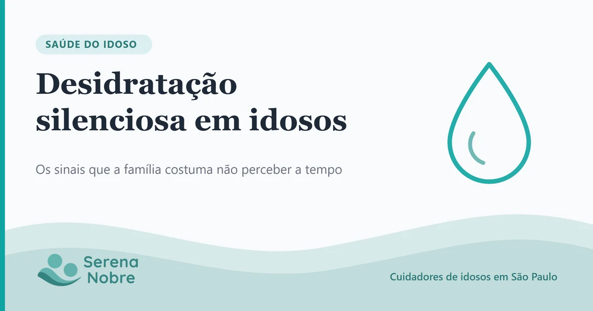 Imagem ilustrativa do artigo: Desidratação Silenciosa em Idosos: Sinais que a Família Não Percebe